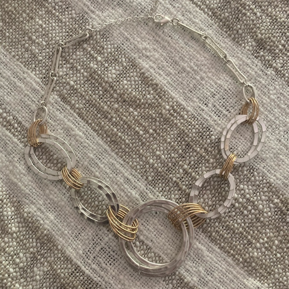 Mixed metal necklace. New without tags